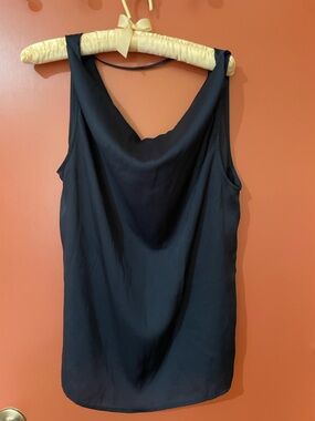 Pleione Navy Cowl Neck Sleeveless Camisole